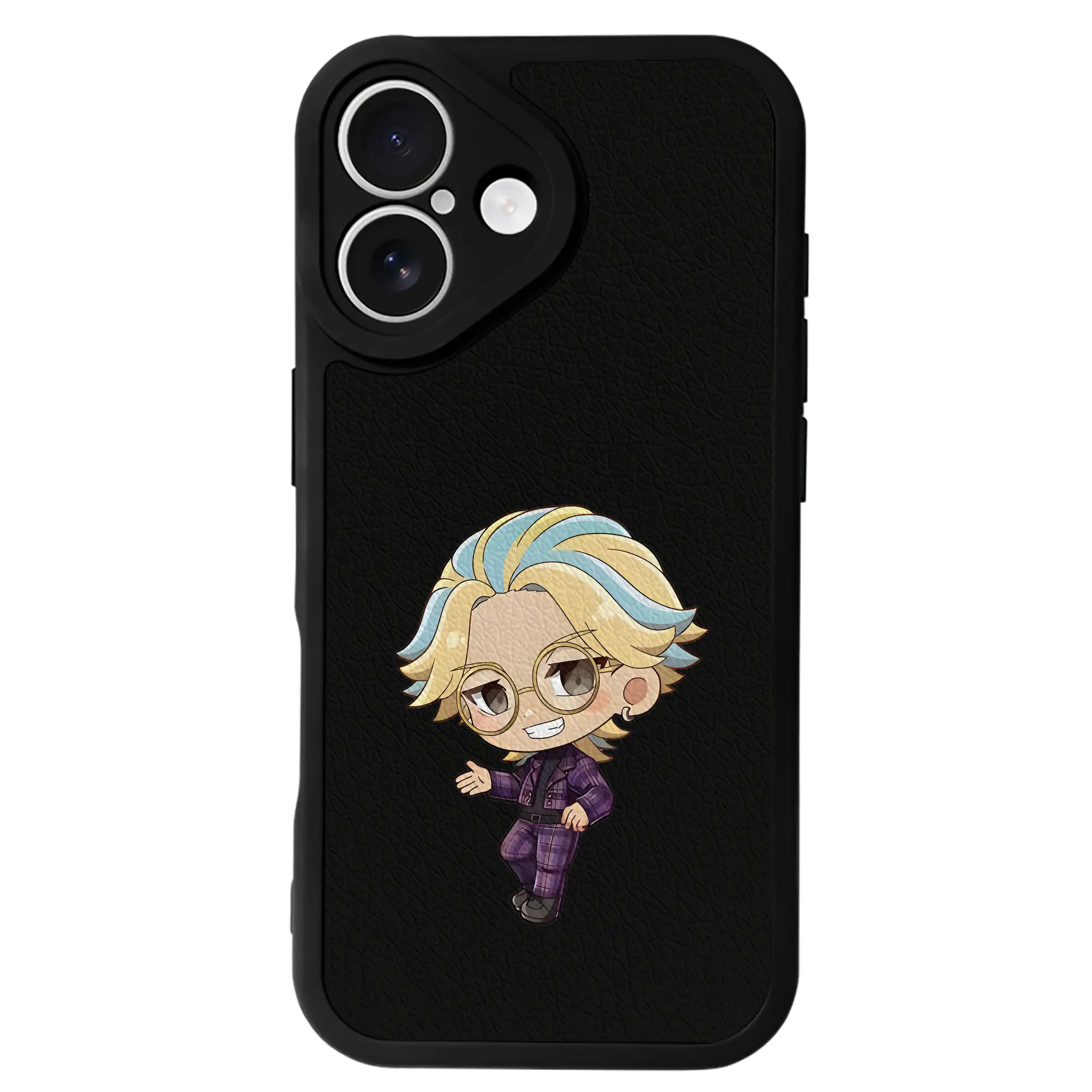 東京リベンジャーズ グッズ,灰谷竜胆 - IPhone 16シリーズ対応 ・ シリコンスマホケース ・ レザー調 ・ 高精度フィット ・ 耐衝撃 ・ ワイヤレス充電対応 ・ 精密カット